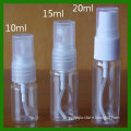 PET material 10ml,15ml,20ml wholesale spray bottles for cosmetic use or promatin use